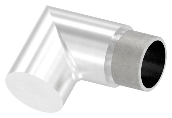 Endstueck 90° flach-eckig- fuer Rundrohre V2A-11.3390