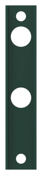 Adapter fuer Gittertorschloesser GTS2- fuer Rundrohre Ø 33 - 60mm- RAL 6005 moosgruen-88-1156705-ALU.6005