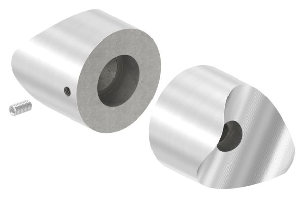 Rohrverbindungsstueck verstellbar fuer Rundrohr Ø 48-3 mm V2A-11-3344.4