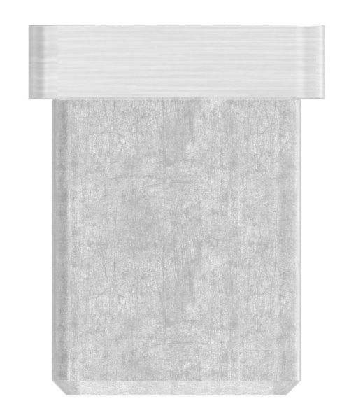 Capuchon d'insertion V4A pour collage pour tube 20x20x1,5 mm