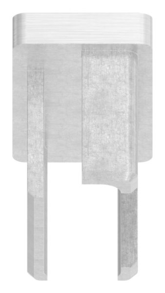 Capuchon d'insertion V4A pour collage pour tube 40x20x2,0 mm