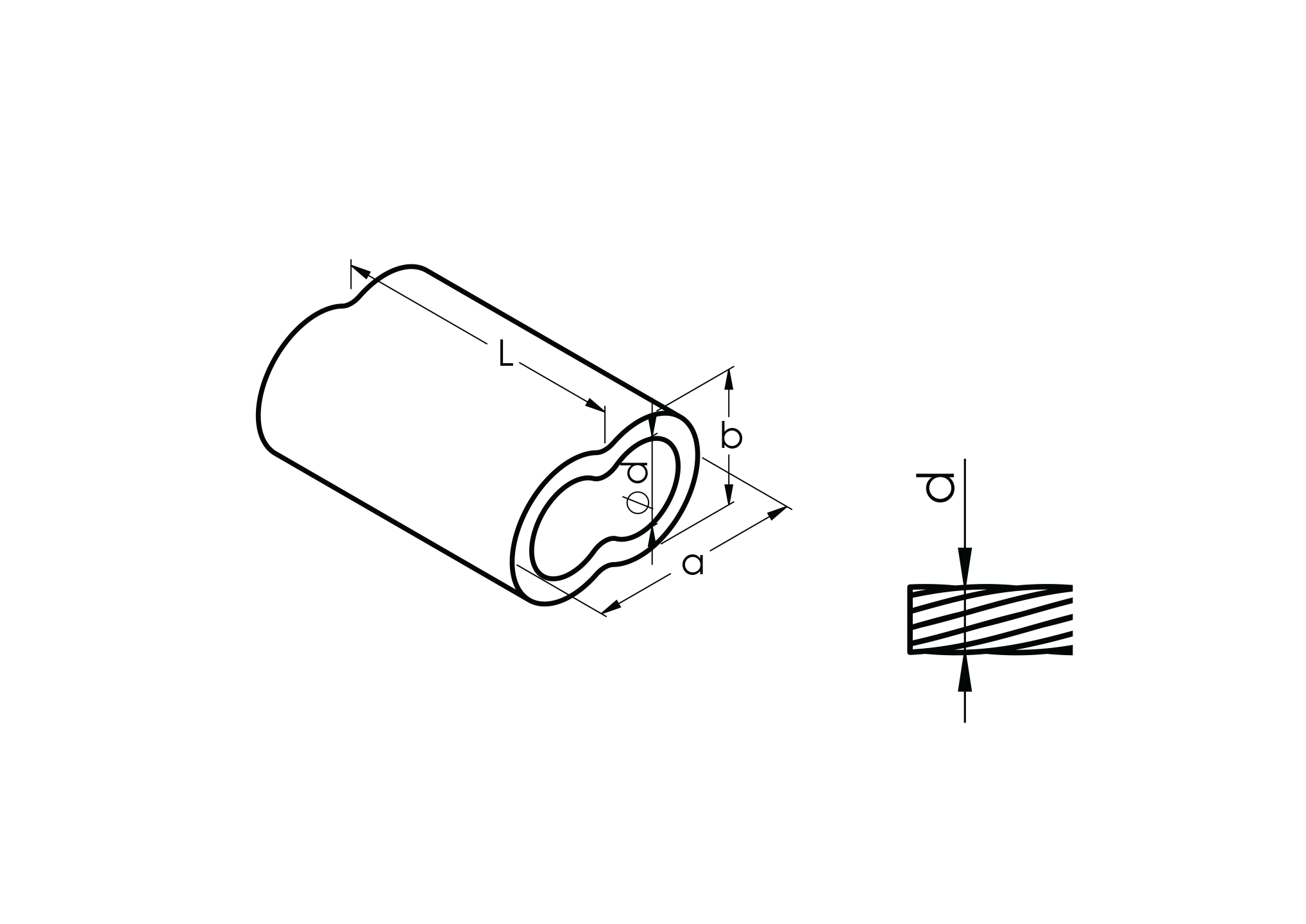 Seilklemme Aluminium L 14 mm fuer 3 mm Kabel Rohzustand-89-11AL7405003-A.4