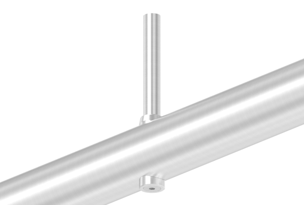 Pièce de compensation pour tube 33,7mm, Ø 18mm, avec trou 7mm, V2A