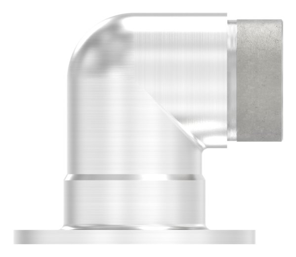 Support mural 90° court, pour tube rond Ø 42.4x2.0 mm V2A