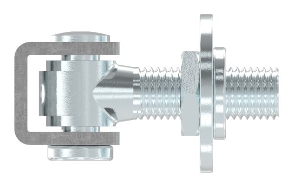 Charnière de portail M20 | réglable | soudable | acier (brut) S235JR