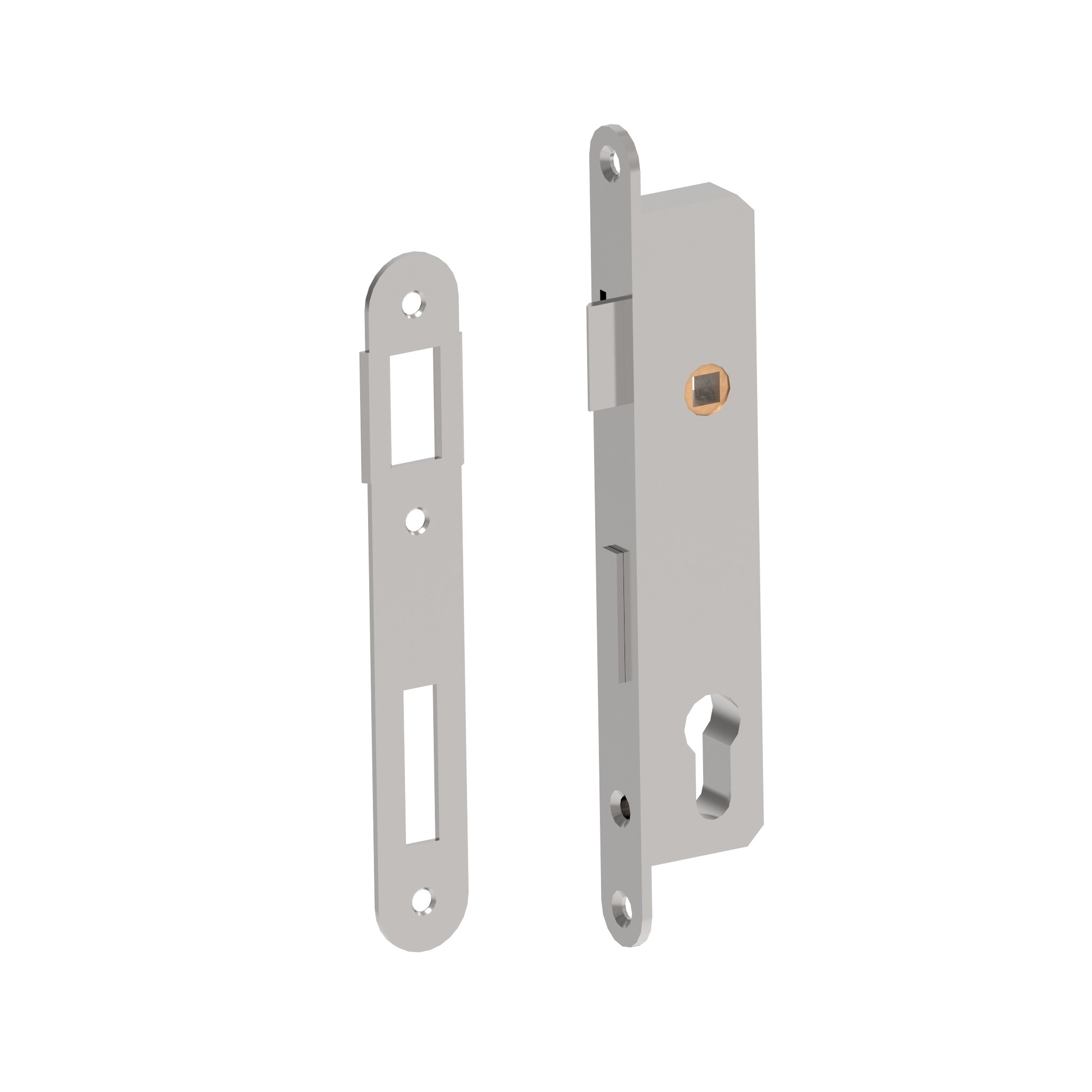 Zylinderschloss Stahl verzinkt 90 mm fuer JP Profil 40x40 mm-89-11B13022X90-A.4