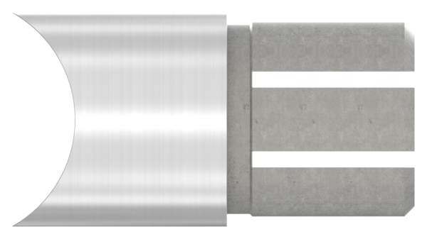 Pièce de raccordement 90° pour tube rond Ø 42.4x2.0 mm V2A