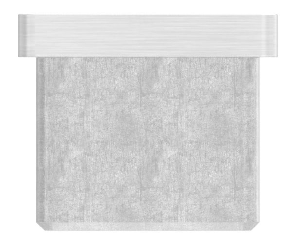 Bouchon V2A à coller pour tube 30x30x2,0 mm