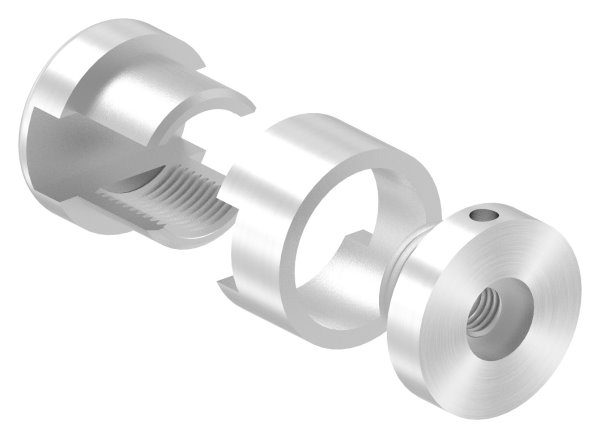 Support de base Brenk pour barres 12 x 12mm, ALU
