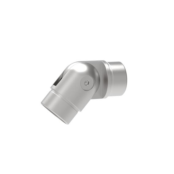 Verstellbare Achshalterung Edelstahl AISI 304 fuer Rundrohr Ø 42-4 mm Schliff-89-11A0858000-A.4
