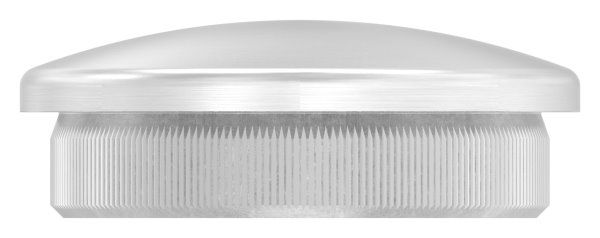 Bouchon légèrement bombé V2A matériau plein pour Ø 42,4x2,6 mm