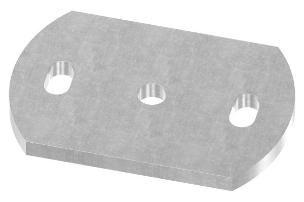 Ankerplatte 120x80x8 mm 3 Bohrungen -  Stahl roh-30-2883.8