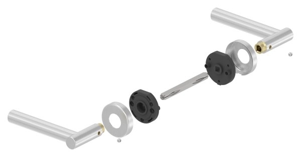 Tuerdrueckerpaar V2A  inklusive 8 mm Drueckerstift-11-3964.4