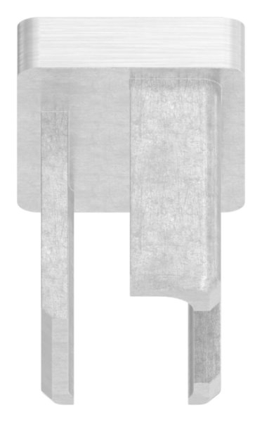 Capuchon d'insertion V4A pour collage pour tube 30x20x2,0 mm