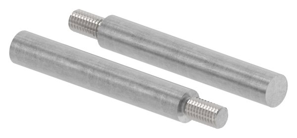 Stahlstift - mit Gewinde M8 - Masse- 75x12 mm - Stahl -Roh- S235JR-30-2962.8