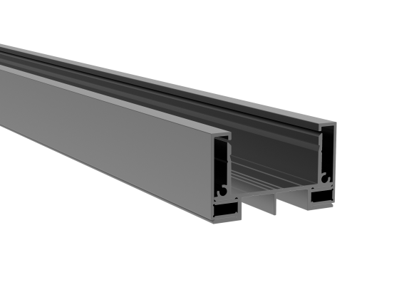 Zaunadapter Set Aluminium 1700 mm Anthrazit RAL 7016 fuer Zaunlamellen-89-11FGA461700R7016-A.4