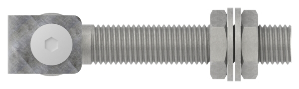 Charnière de portail M24 | réglable | acier (brut) S235JR