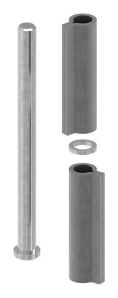 Anschweissband - 2-teilig - Tragkraft- 450kg - Stahl S235JR- roh-30-3934.8