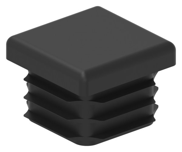 Capuchon plastique pour tube carré 25x25mm