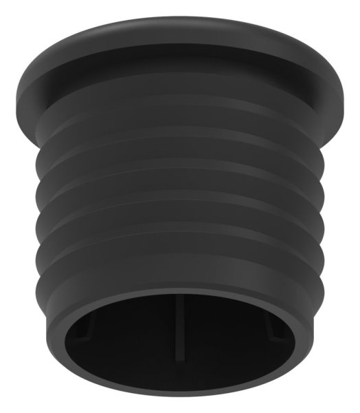 Capuchon en plastique pour tube rond 33,7mm avec M10