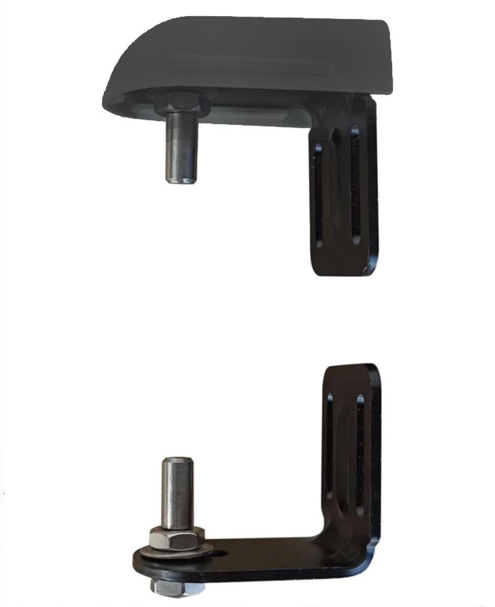 Torband verstellbar Stahl fuer 40x40 mm Pfosten schwarz pulverbeschichtet-89-11D48440X40BLACK-A.4