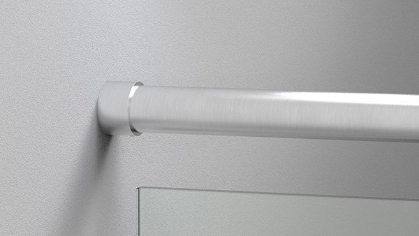 Raccordement mural V2A pour tube rond Ø 42,4 mm