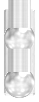 Support mural pour tube rond Ø 42,4 mm V2A