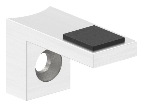 Halteboden fuer Glas Anschluss Ø 33-7 mm - Edelstahl V2A-10-5308-4-1.2