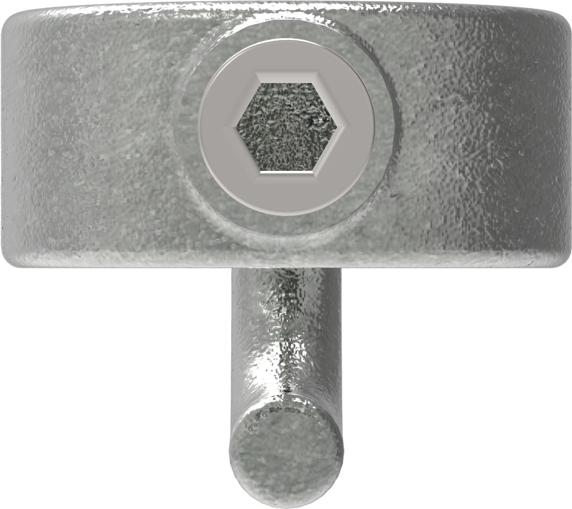 Rohrverbinder Stellring mit Haken Ø 42-4 mm -1 1-4- - Temperguss verzinkt - 182C42-182C42