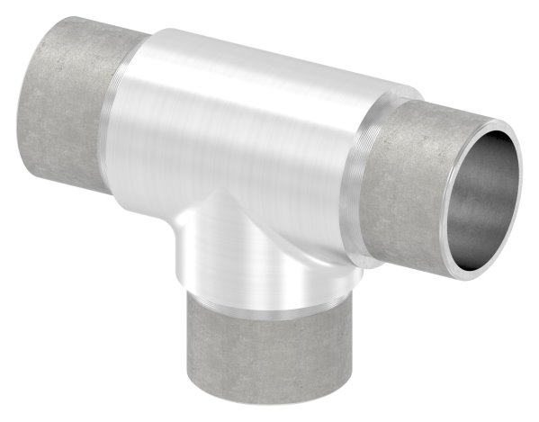 Pièce en T à sorties égales pour tube rond Ø 33.7x2.0 mm V2A