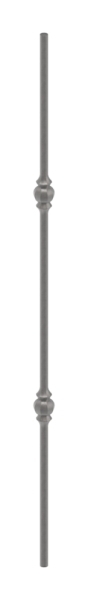 barre intermédiaire | longueur : 900 mm | matériau : 14 mm | rond, martelé | acier S235JR, brut