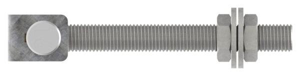 Charnière M16 | réglable | acier (brut) S235JR