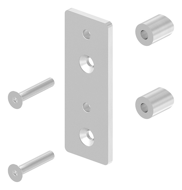 Support mural pour tube rond Ø 42,4 mm V2A