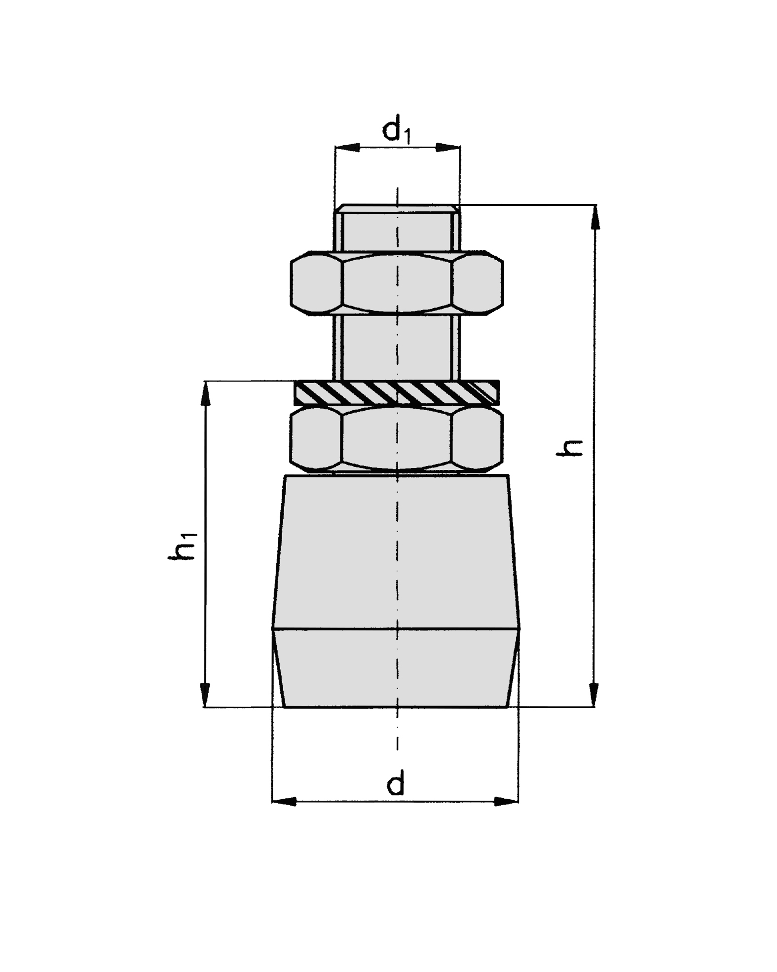 Bodenfuehrungsrolle Schiebetor MEA verzinkt Ø 19 mm 10336221-60-0002.10