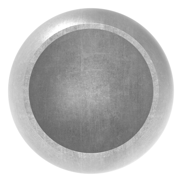 Abschlusskugel Ø 45 mm - fuer Ø 33-7 mm- Stahl S235JR- roh-30-2806.8