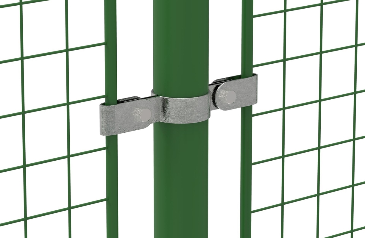 Rohrverbinder Gitterhalter doppelt Ø 26-9 mm -3-4- - Temperguss verzinkt - 171A27-171A27