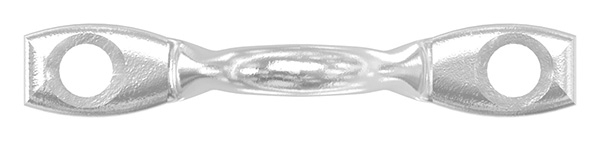 Wandoese - Ø Oese- 4 mm - mit 2 Loechern - V4A-11-2941.1