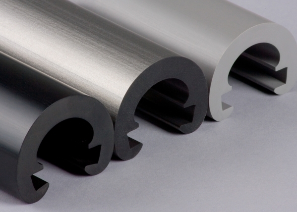 Main courante en plastique Ø 55mm pour 40 x 8mm, noir