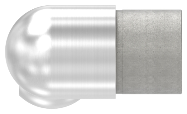 Pièce d'articulation droite, pour tube 42,4 x 2,0mm, V2A