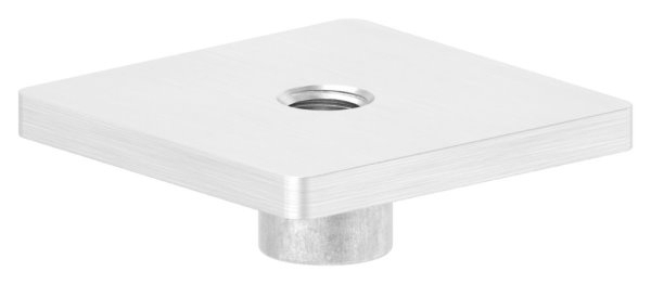 Anschweissplatte Edelstahl V4A 40 x 40 mm mit M8 Gewinde fuer Quadratrohr-11-2417.1