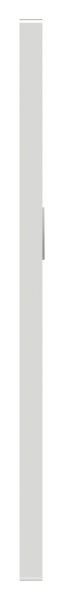 Enseigne longue cylindrique en aluminium | Dimensions : 30x245x10 mm | Forme : carrée | Aluminium EV1
