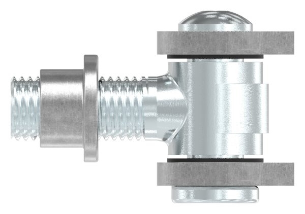 Charnière M22 | réglable | soudable | acier (brut) S235JR
