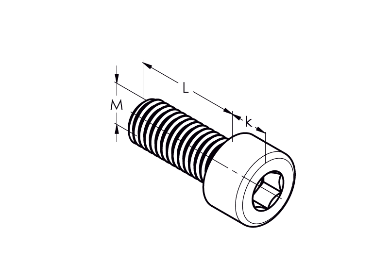 Zylinderschraube Innensechskant Edelstahl A2 M8x45 DIN 912-89-11ADIN912A2M8X45-A.4
