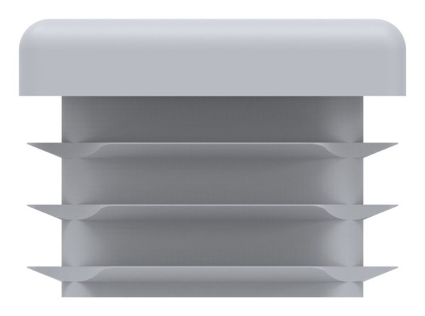 Capuchon plastique pour tube carré 25x25mm