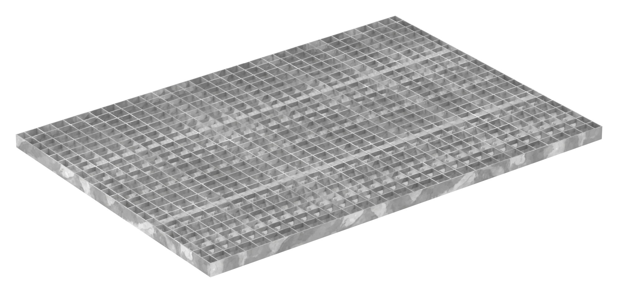 Industrie-Gitterrost - Masse- 700x1000x30 mm; MW 30-30 mm; 30-2 mm - S235JR -St37-2- im Vollbad feuerverzinkt-21-7010030302.7