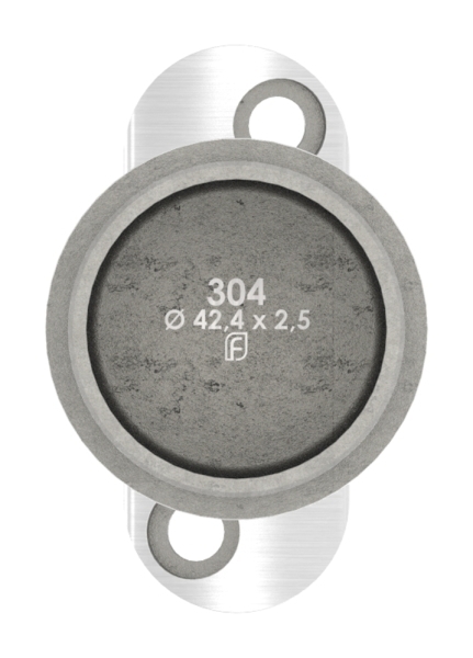 Bouchon pour tube 42,4 x 2,5mm, plaque de retenue : 42,4 mm