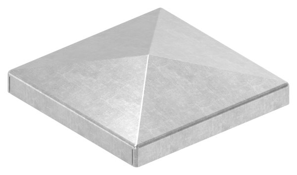Pfeilerbedecker - fuer Quadratrohr - Masse- 60x60 mm - Stahl S235JR- roh-30-2453.8