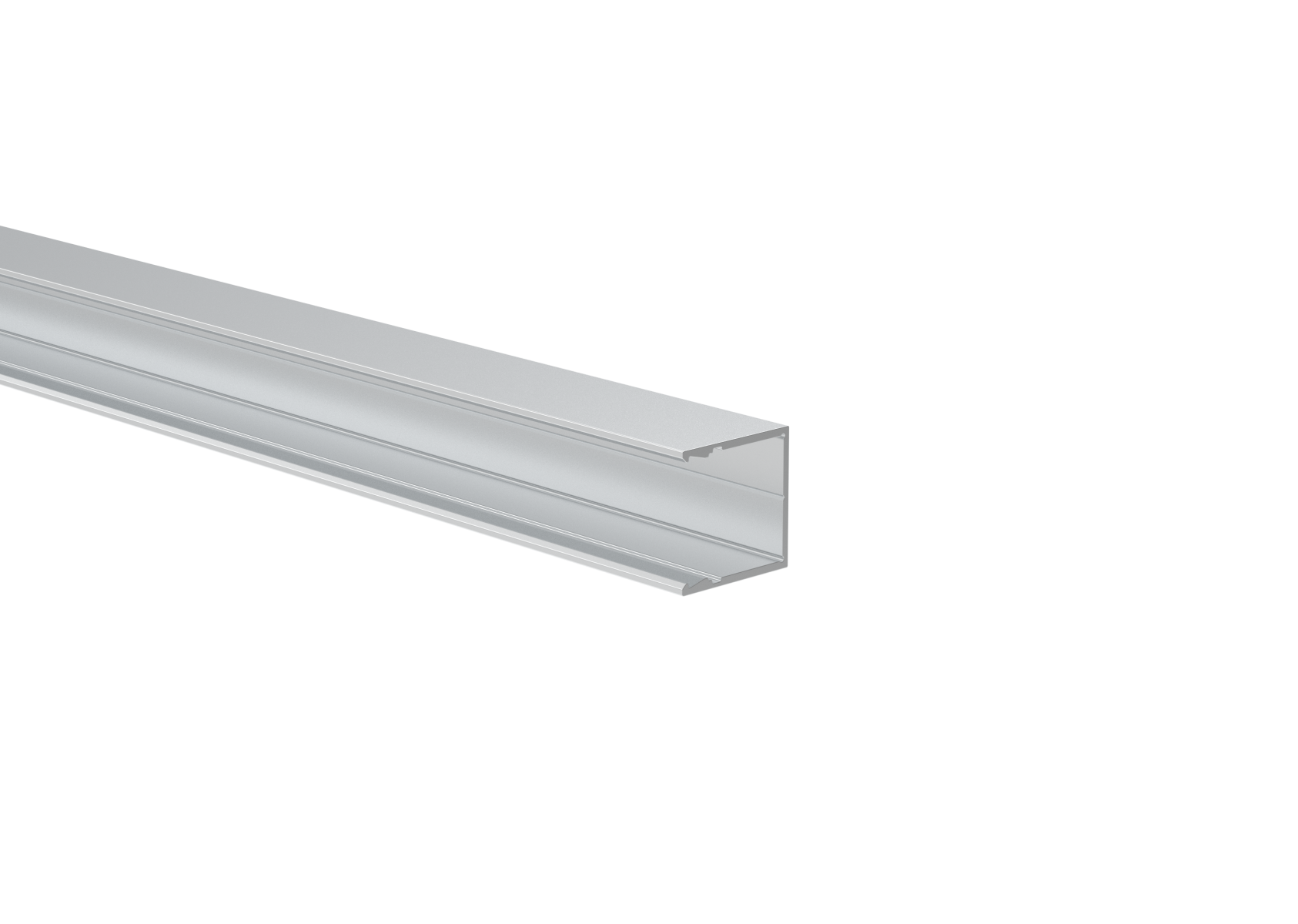 Zaunadapter Aluminium 25x25 mm fuer 20 mm Fuellungen - Fassade- 6-0 m Natur-89-11FGAL20U6000N-A.4