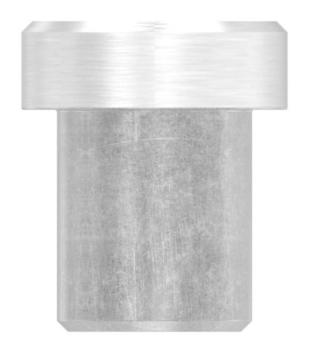 Bouchon plat V2A en matériau solide pour Ø 12,0x1,5 mm