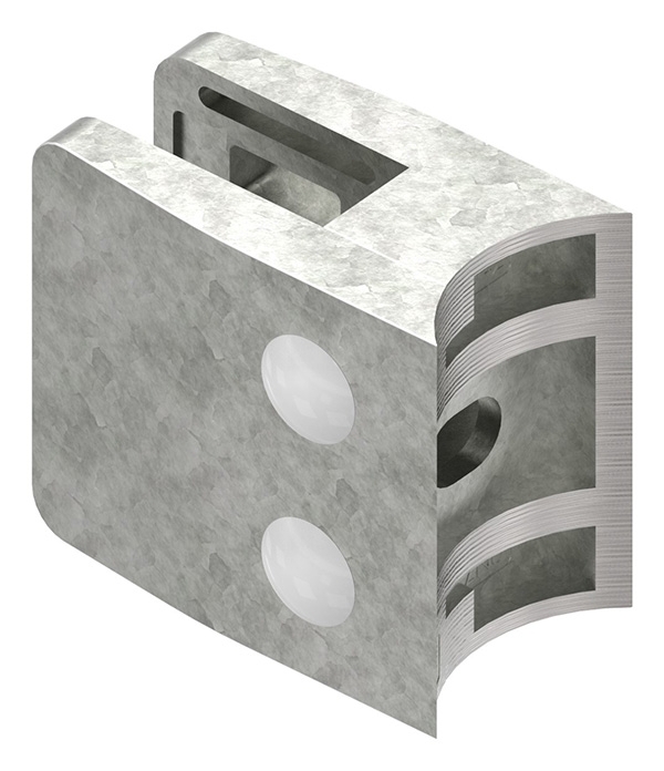 Glasklemme 52x52x32-5 mm AbZ fuer Anschluss Ø 42-4 mm Zink-10-3142ABZ.3